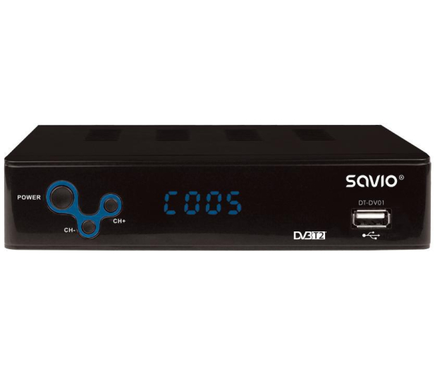 SAVIO TUNER DVB-T2 SAVIO DT-DV01 H.265 HEVC # - 1466758 - zdjęcie